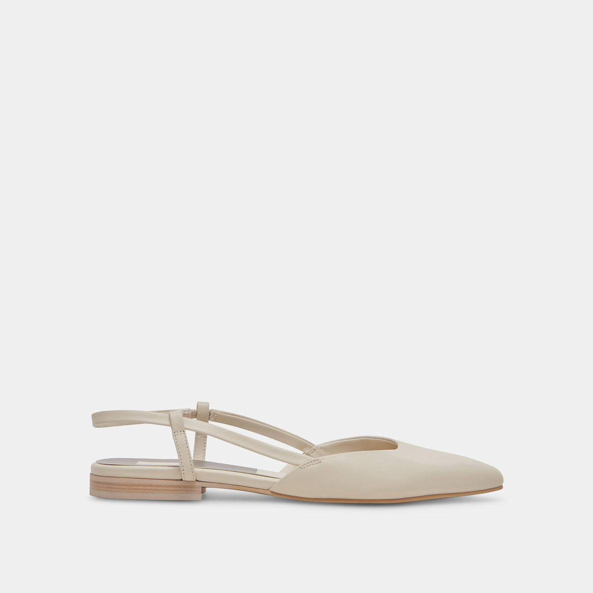 NARAH FLATS IVORY LEATHER – Dolce Vita