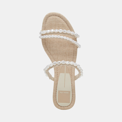 TINKER PEARL SANDALS VANILLA PEARLS