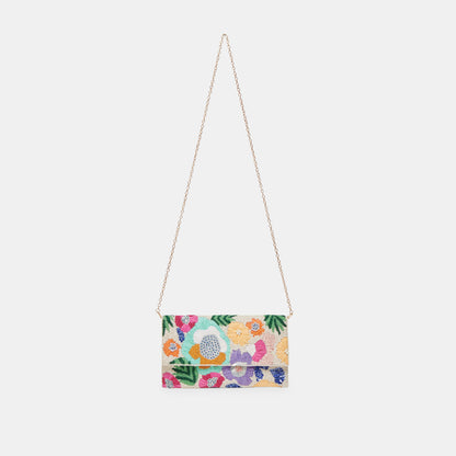 AMALFI CLUTCH PASTEL MULTI BEADED