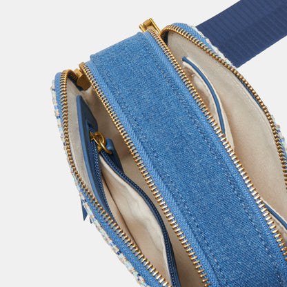 GLADYS CROSSBODY BLUE WOVEN