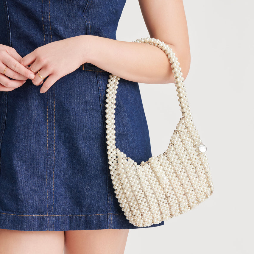 LYNDA SHOULDER BAG PEARL