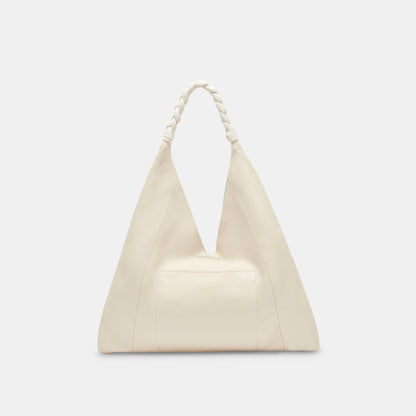 MIA TOTE IVORY LEATHER