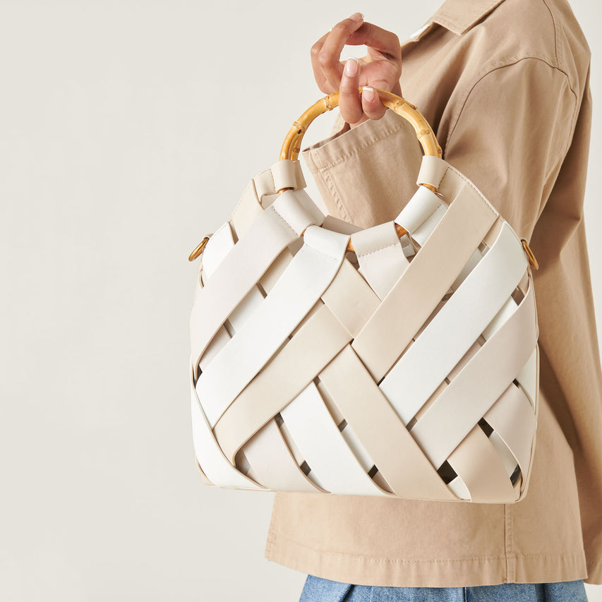 SIENNA HANDBAG IVORY MULTI STELLA