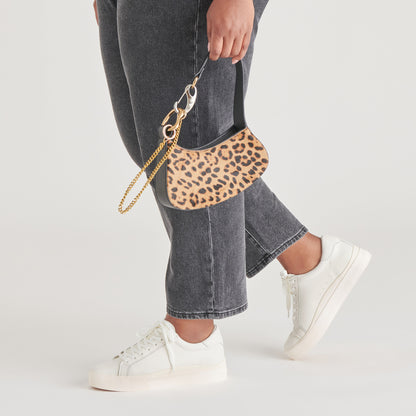 SILVIE SHOULDER BAG LEOPARD CALF HAIR