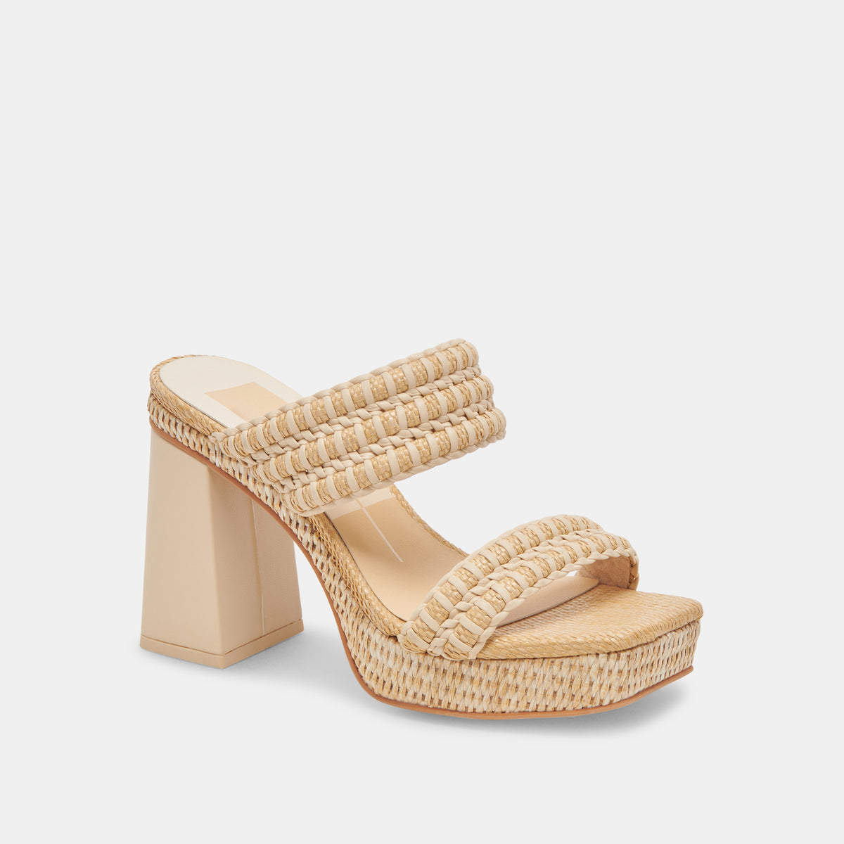 ALFRED HEELS LT NATURAL RAFFIA – Dolce Vita