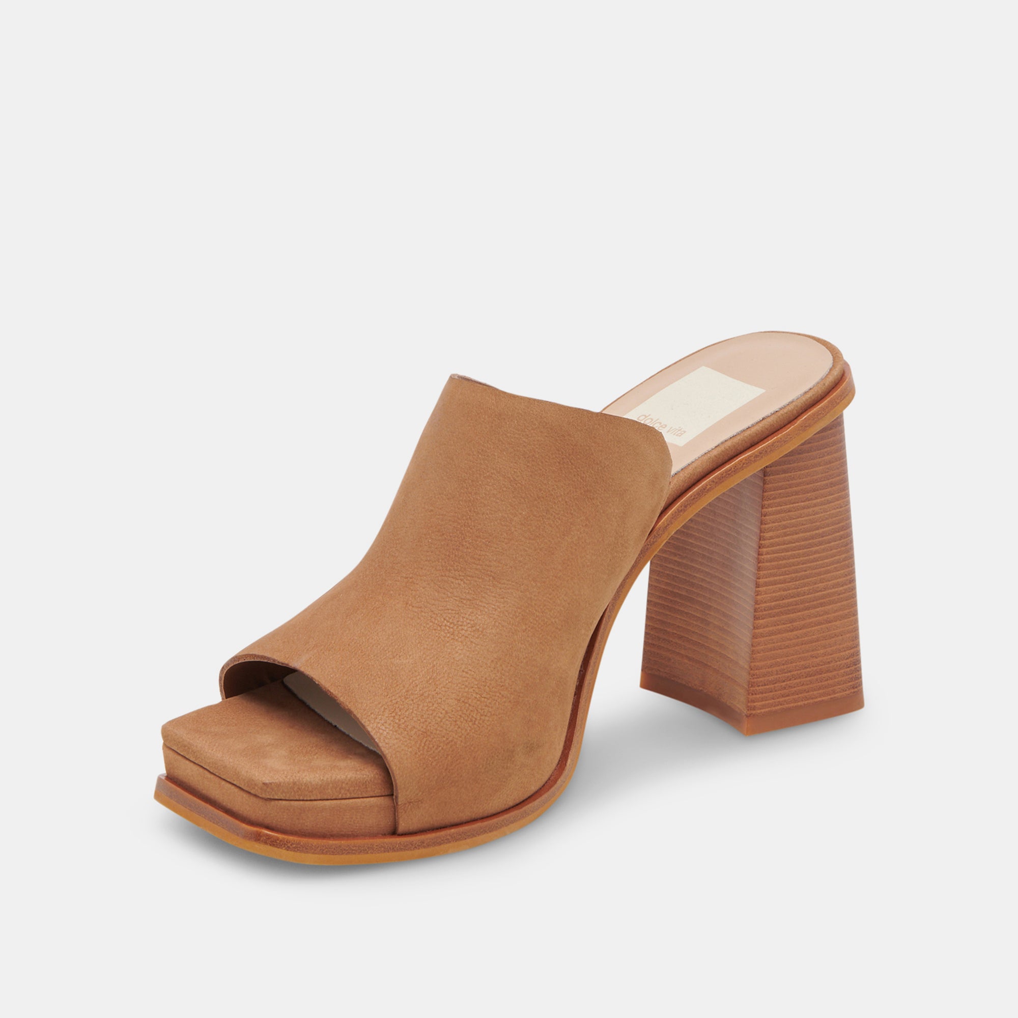 ANISE HEELS SAND NUBUCK – Dolce Vita