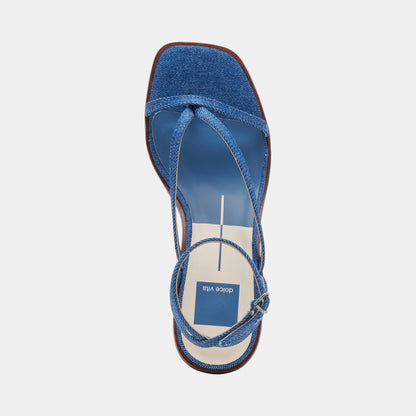 BANITA SANDALS BLUE DENIM