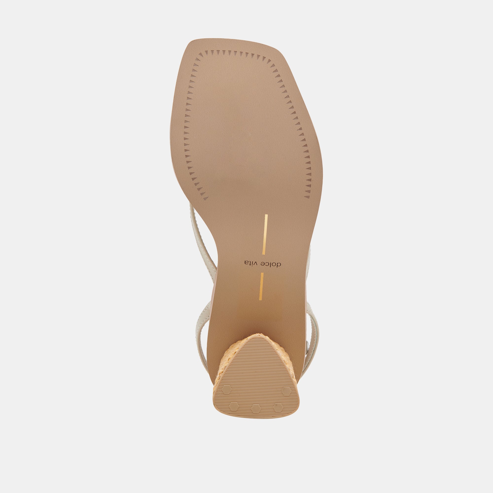 Banita Wide Sandals Ivory Leather | Leather Heels – Dolce Vita