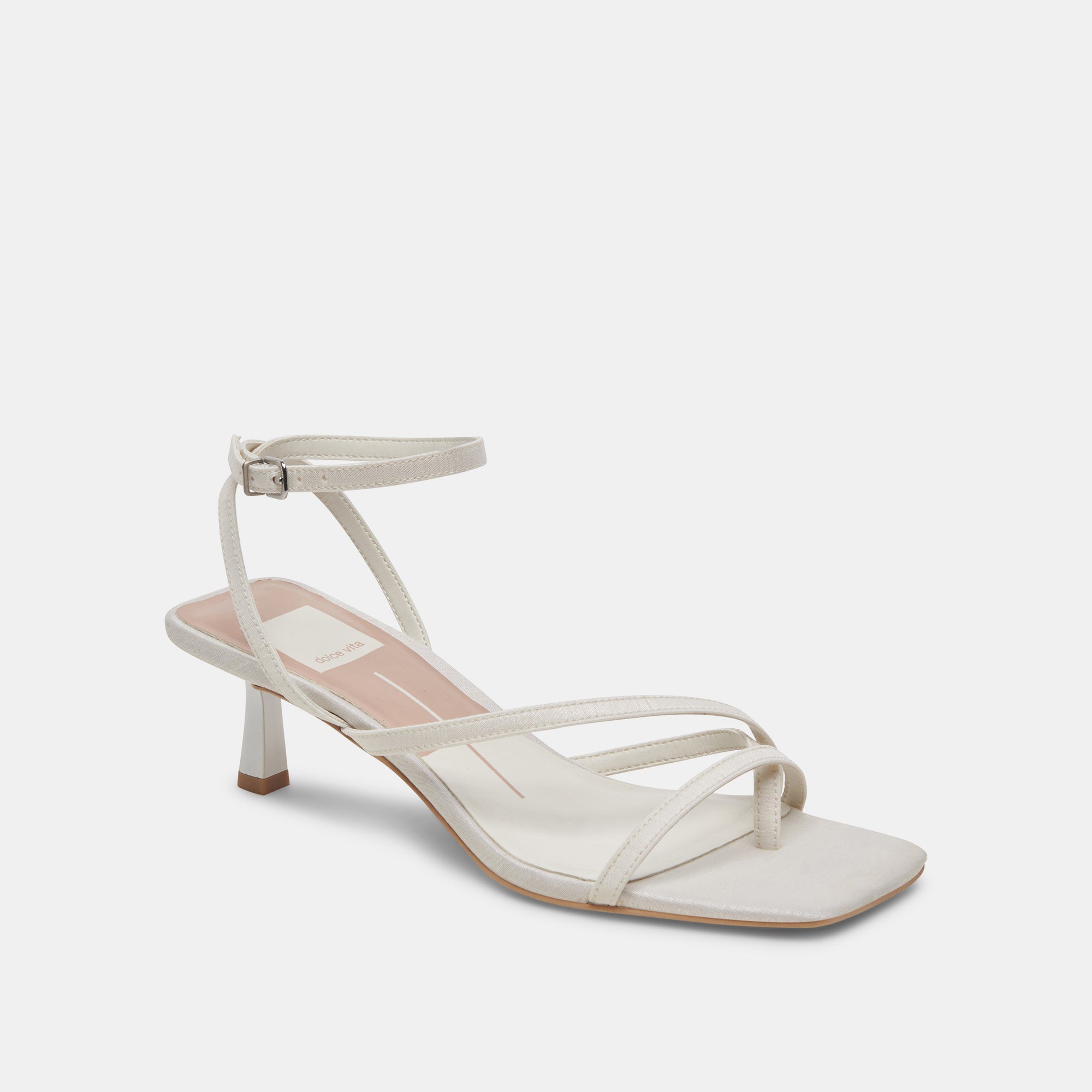 ASOS DESIGN Nalo knotted heeled mules in off white | ASOS