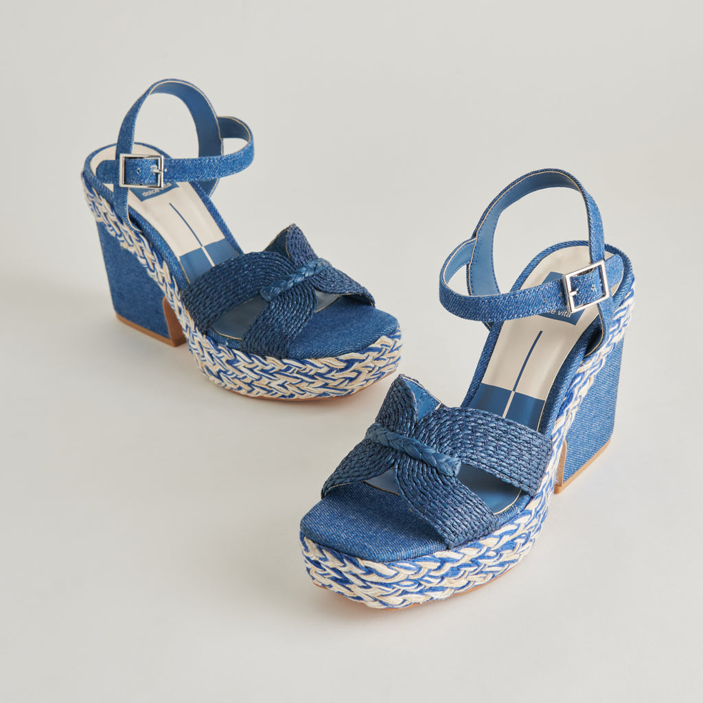 CALE HEELS BLUE DENIM – Dolce Vita