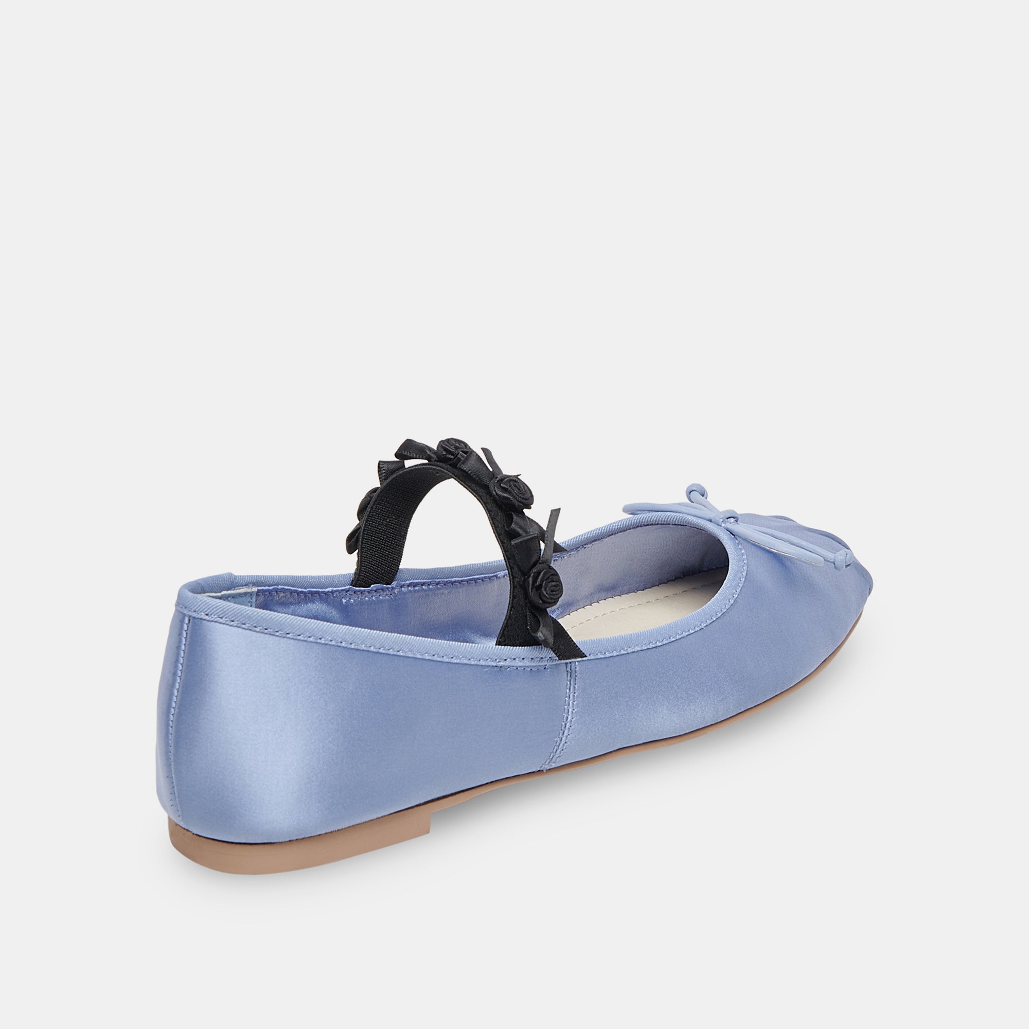 CLAIRA BALLET FLATS LIGHT BLUE MULTI SATIN – Dolce Vita