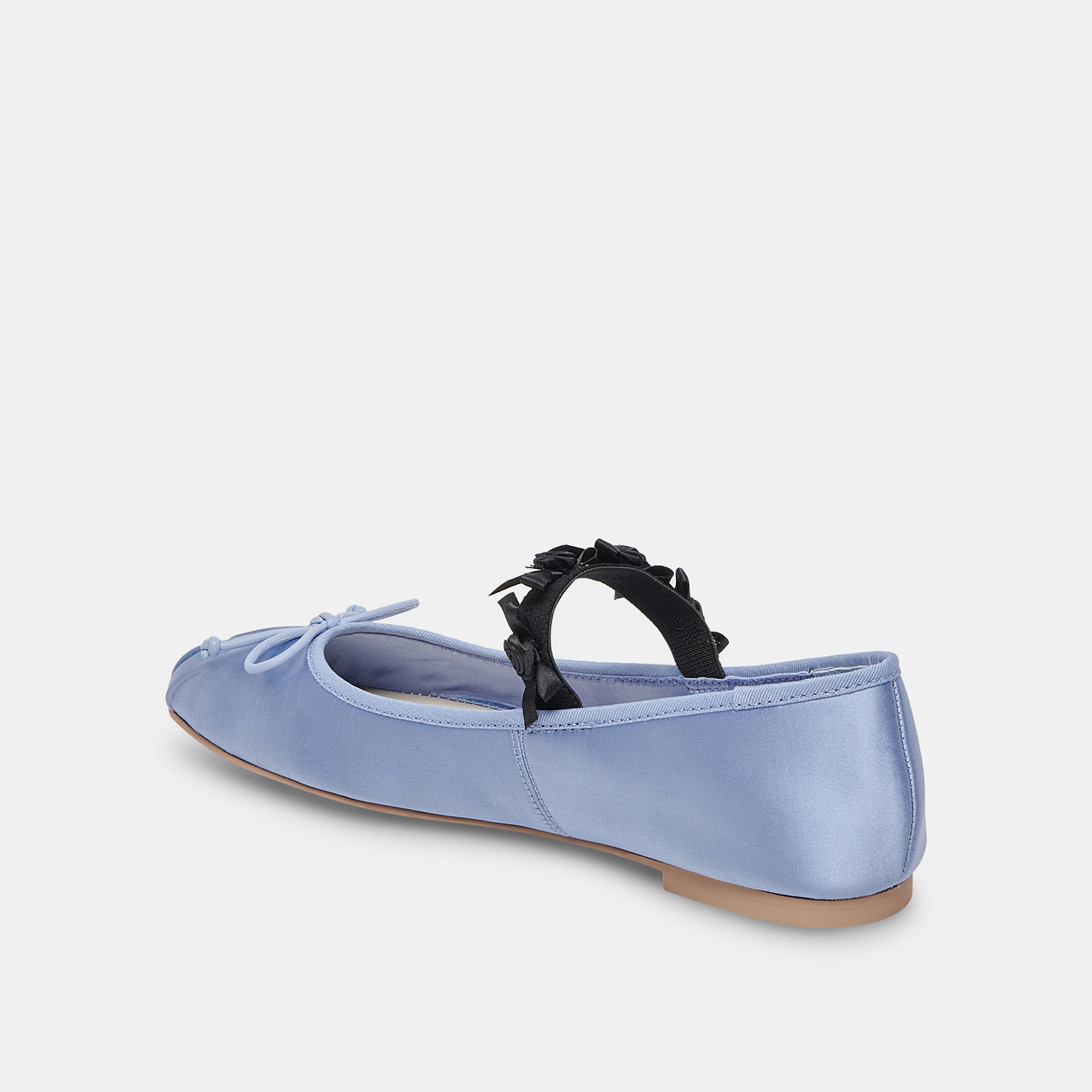 CLAIRA BALLET FLATS LIGHT BLUE MULTI SATIN – Dolce Vita