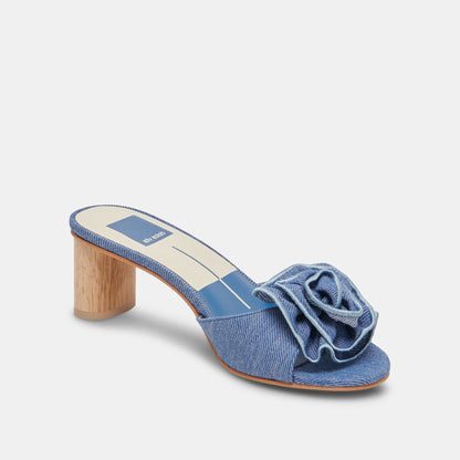 DARLY HEELS BLUE DENIM