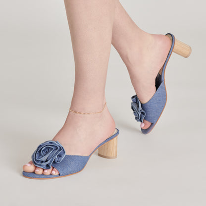 DARLY HEELS BLUE DENIM