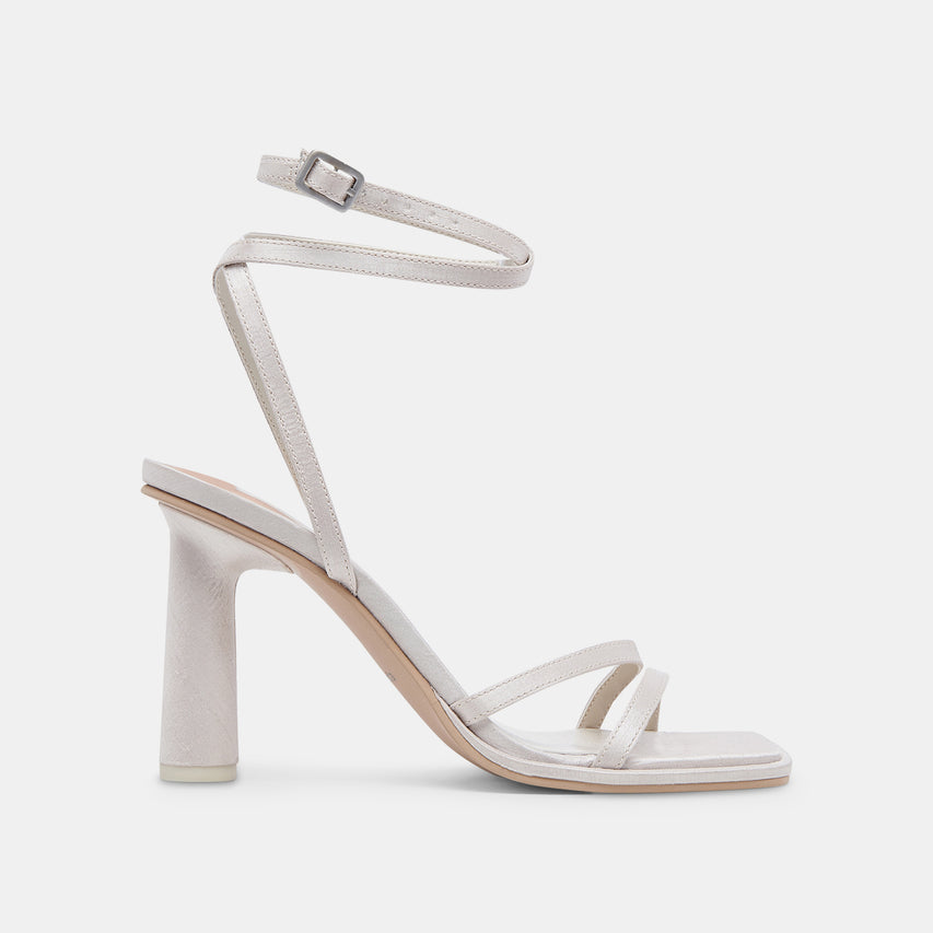 DISERE HEELS OFF WHITE SATIN