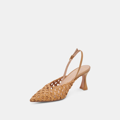 GLORIA HEELS NATURAL WOVEN