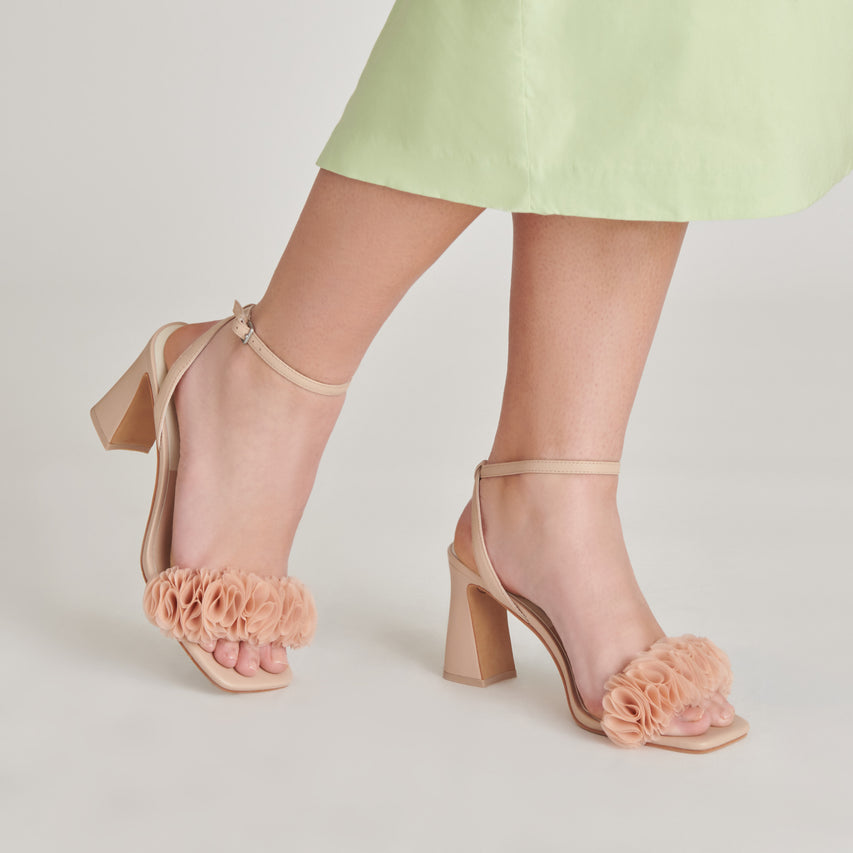 IESHA HEELS LT BLUSH LEATHER