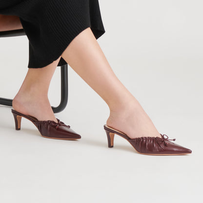 KAIRI HEELS CRANBERRY CRINKLE PATENT