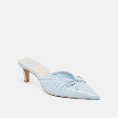 KAIRI MID HEELS ICE BLUE CRINKLE PATENT