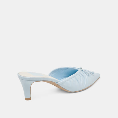 KAIRI MID HEELS ICE BLUE CRINKLE PATENT