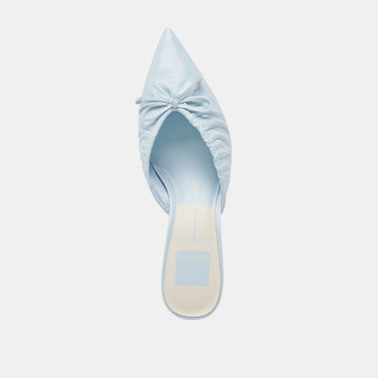 KAIRI MID HEELS ICE BLUE CRINKLE PATENT