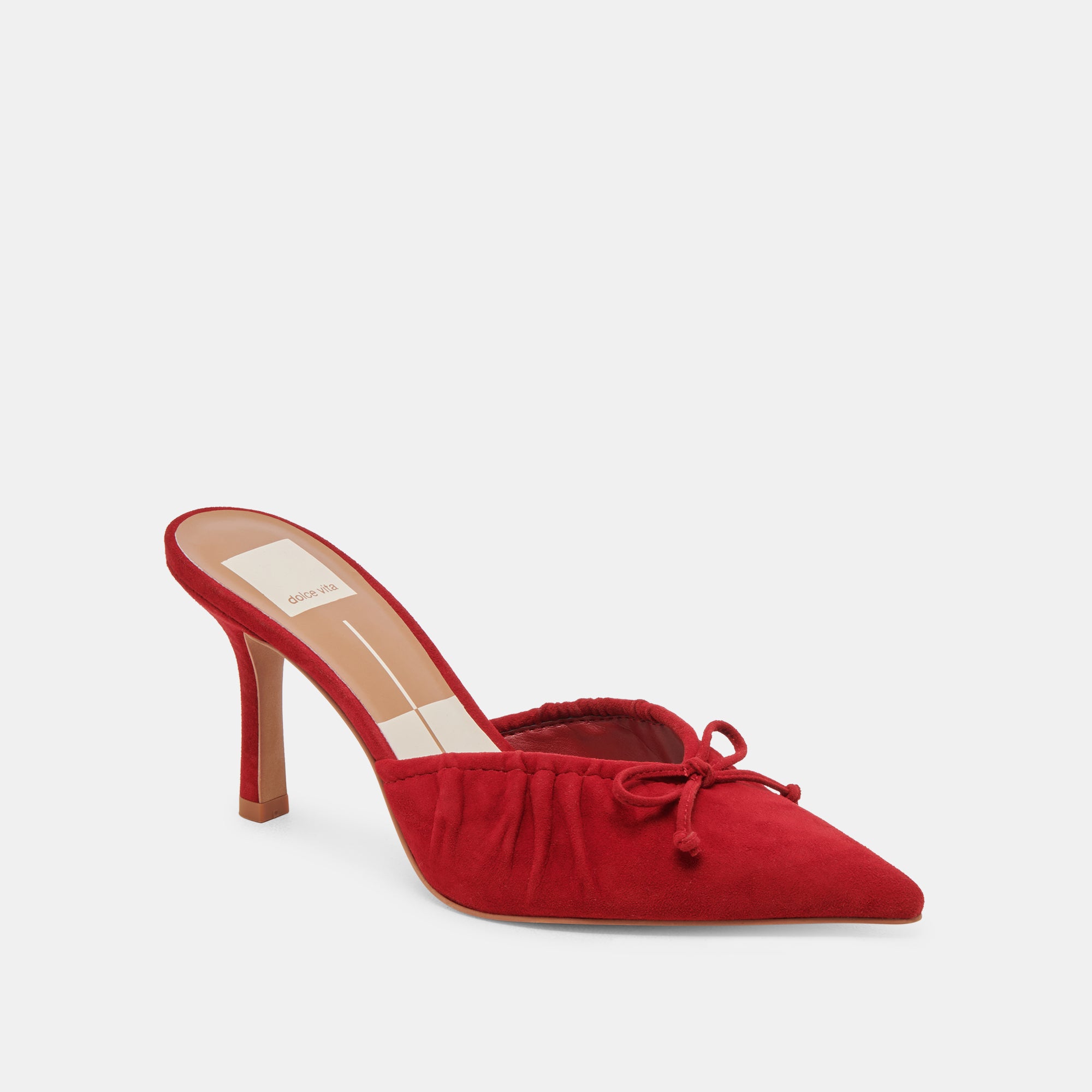 KAIRI HEELS CRIMSON SUEDE – Dolce Vita