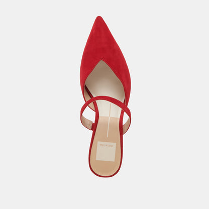 KANIKA MID HEELS CRIMSON SUEDE