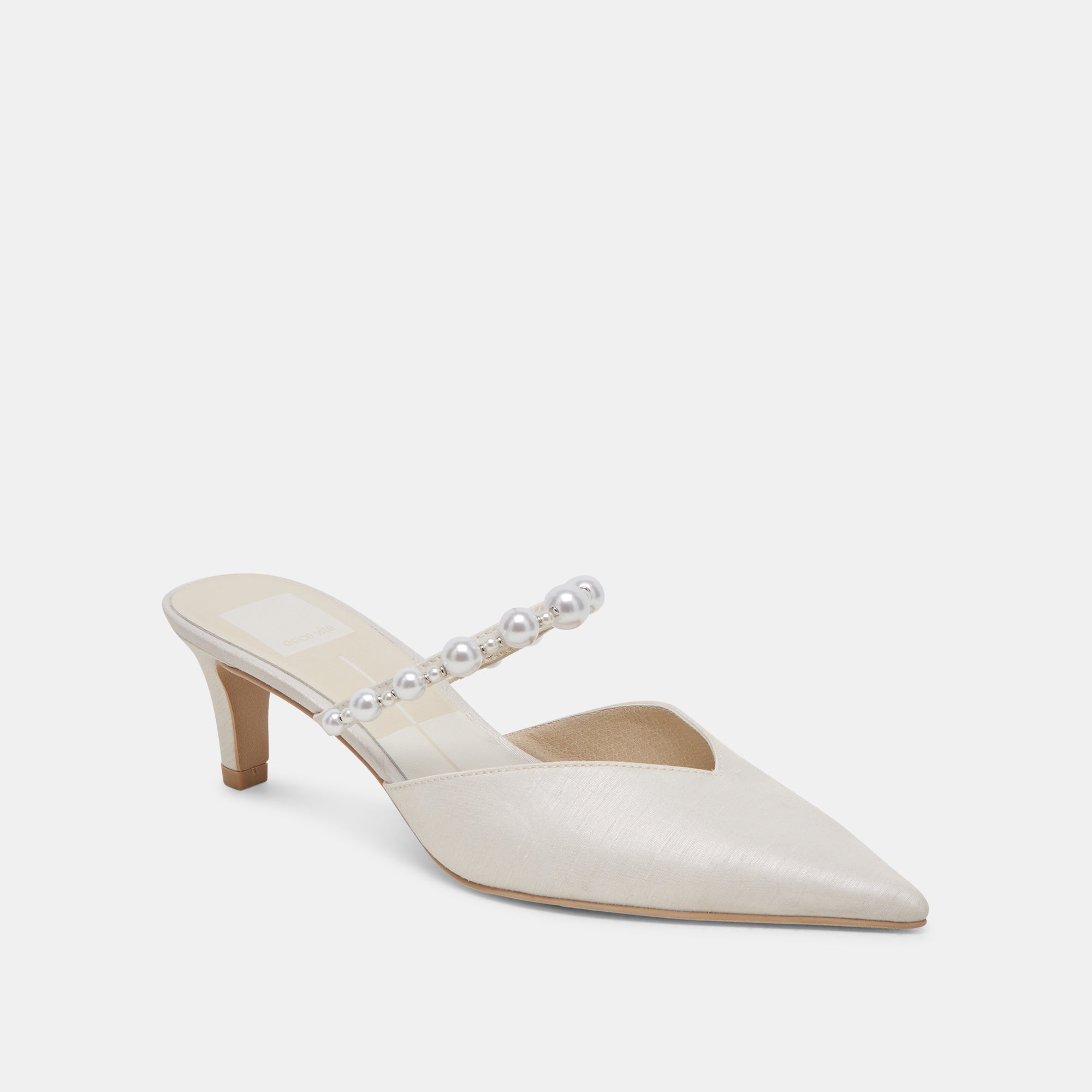 KANIKA PEARL MID HEELS VANILLA PEARLS – Dolce Vita