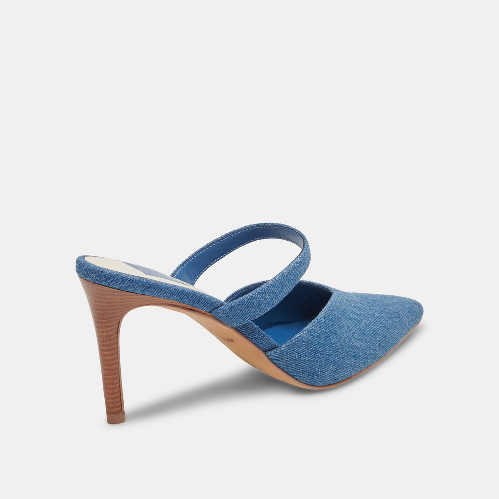 KANIKA Heels Blue Denim  Designer Blue Denim Heels – Dolce Vita