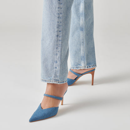 KANIKA HEELS BLUE DENIM