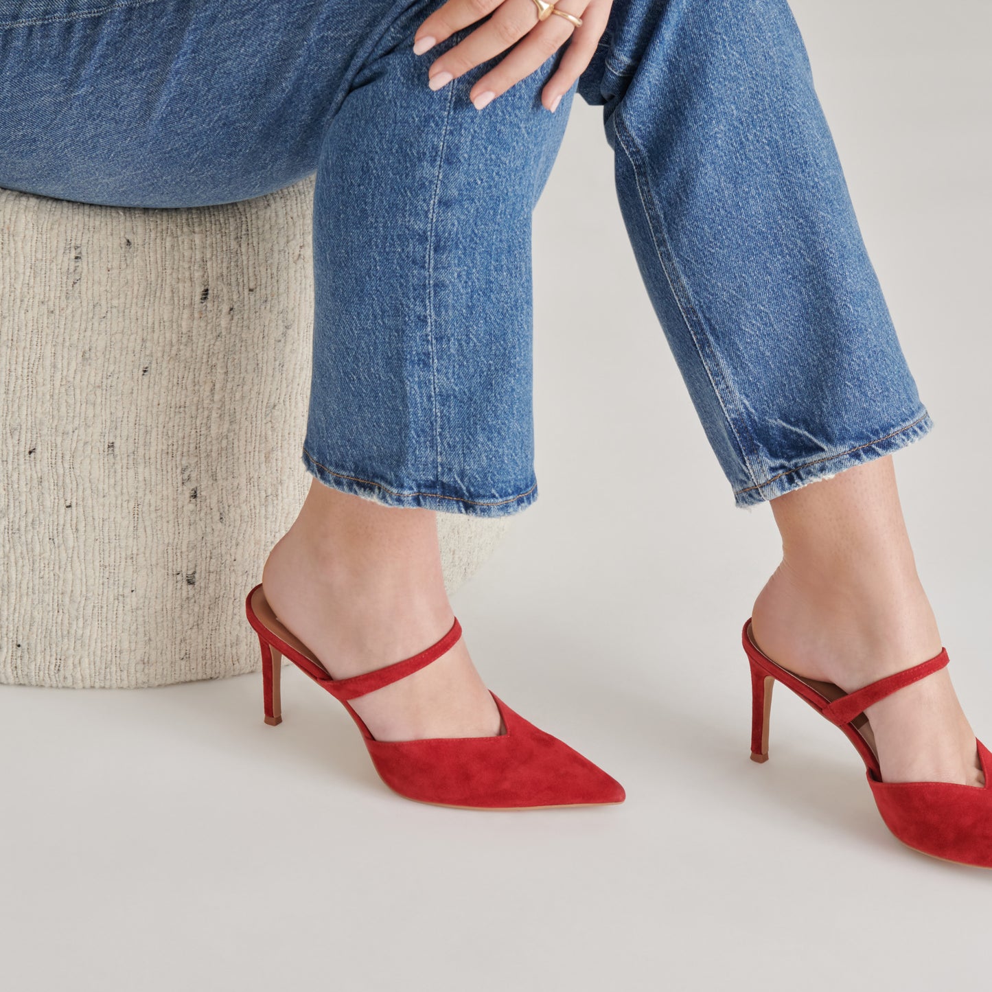 KANIKA HEELS CRIMSON SUEDE