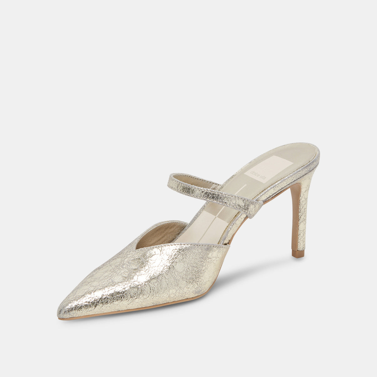 Kanika Heels Platinum Distressed Leather | Platinum Leather Heels ...