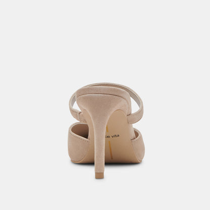 KANIKA HEELS TAUPE SUEDE