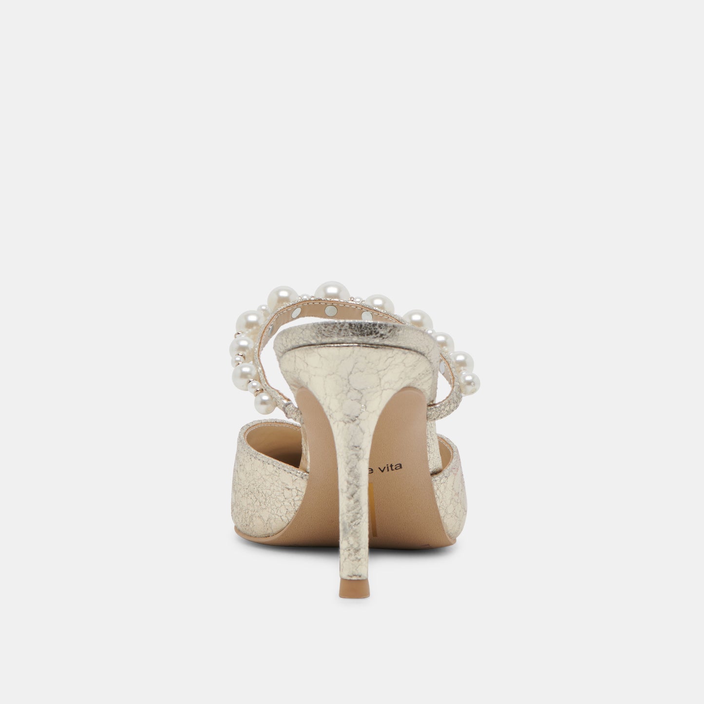 KANIKA HEELS VINTAGE GOLD PEARLS