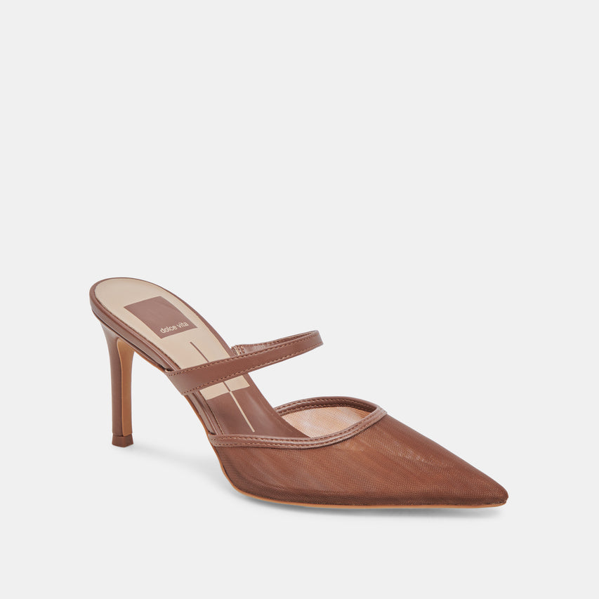 KATIK WIDE HEELS ESPRESSO MESH