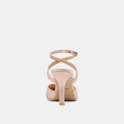 KAYSEY HEELS LT BLUSH SATIN