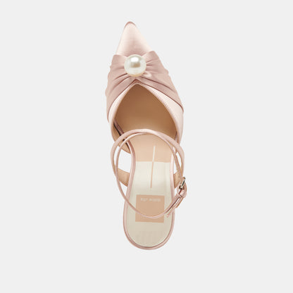 KAYSEY HEELS LT BLUSH SATIN