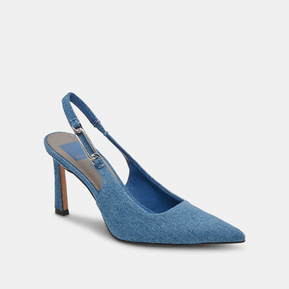 KRISTA HEELS BLUE DENIM