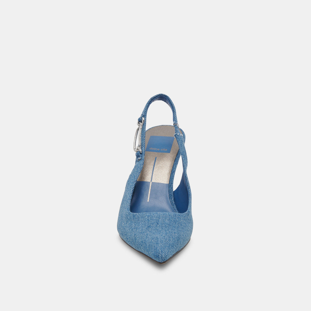 KRISTA HEELS BLUE DENIM – Dolce Vita