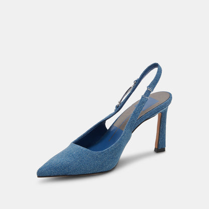 KRISTA HEELS BLUE DENIM