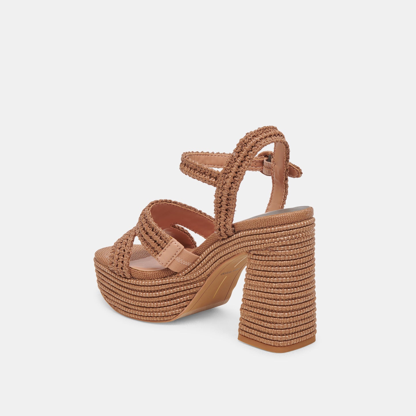 LACYE HEELS BROWN WOVEN