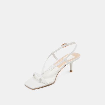 LAURY HEELS TRUE WHITE LEATHER