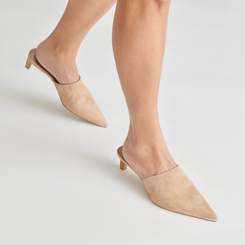 LEXY HEELS CAMEL SUEDE