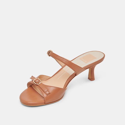 LORALI HEELS SADDLE LEATHER