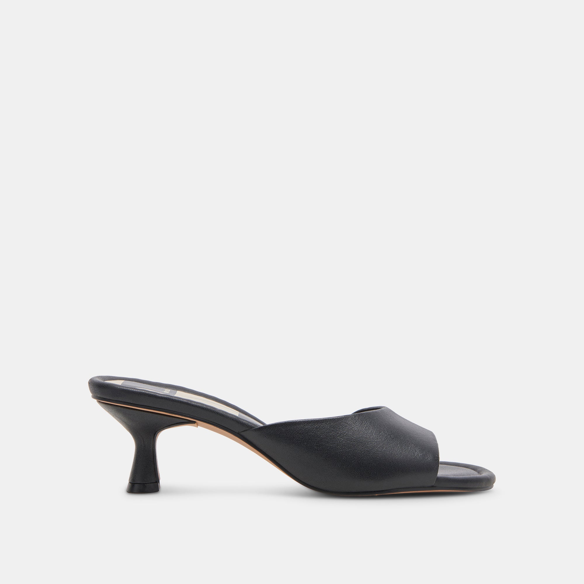 MACOY HEELS BLACK LEATHER – Dolce Vita