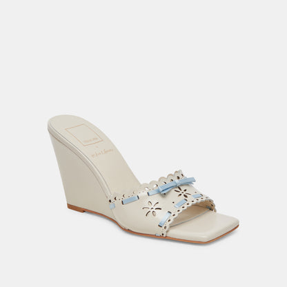 MADALE WEDGES IVORY PATENT LEATHER