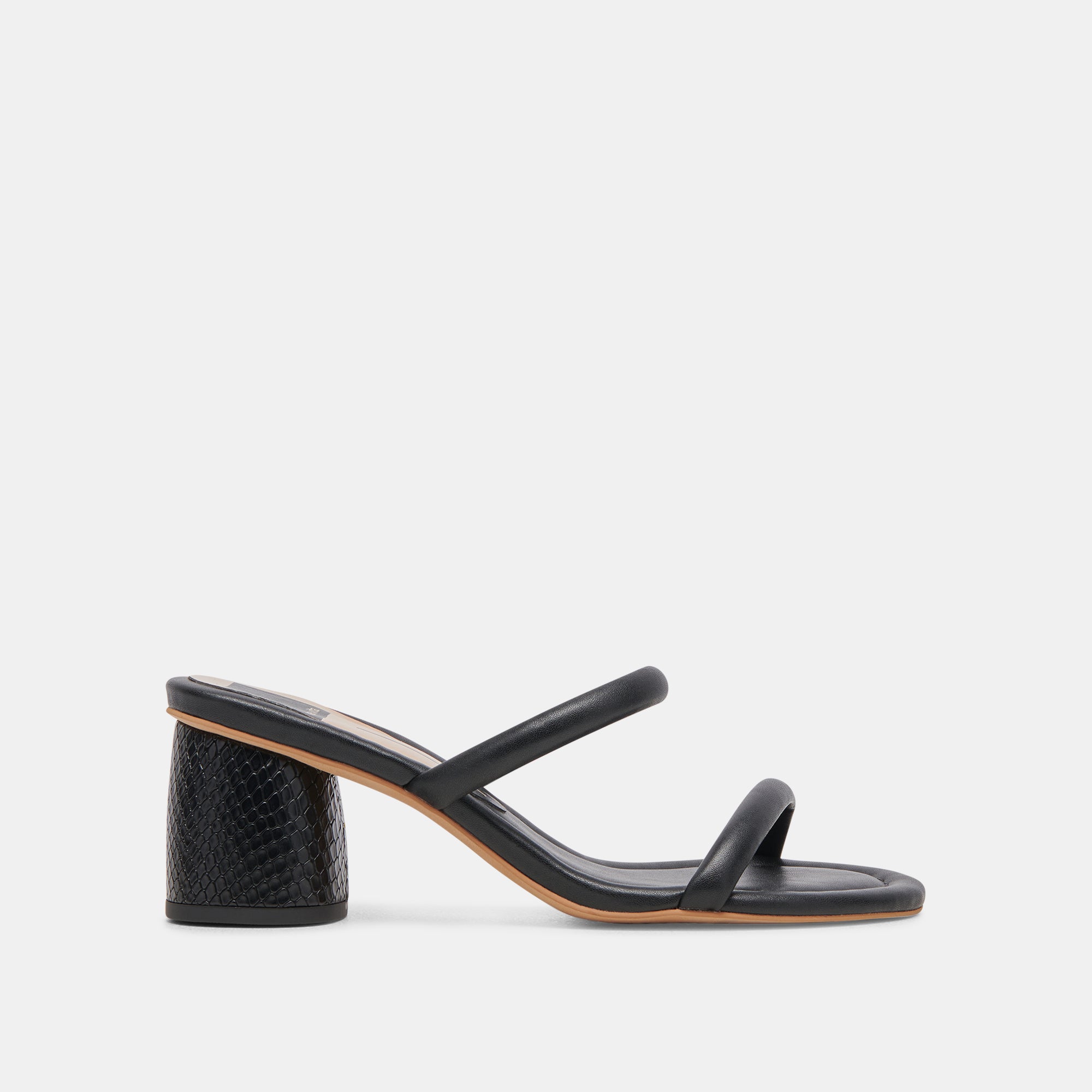 Black Suedette 2 Part Block Heel Platform Sandals | New Look