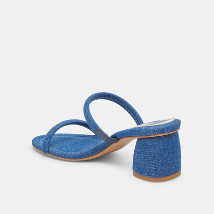 MANDIE HEELS BLUE DENIM