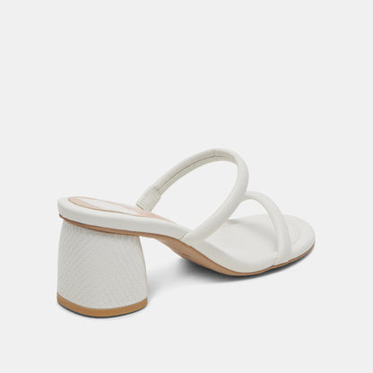 MANDIE HEELS WHITE STELLA