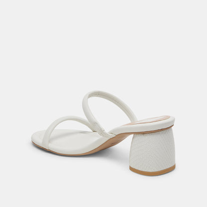 MANDIE HEELS WHITE STELLA